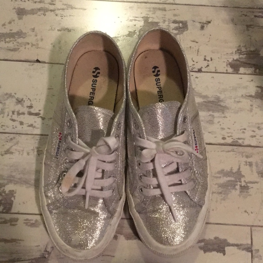 Platinum Superga sneakers